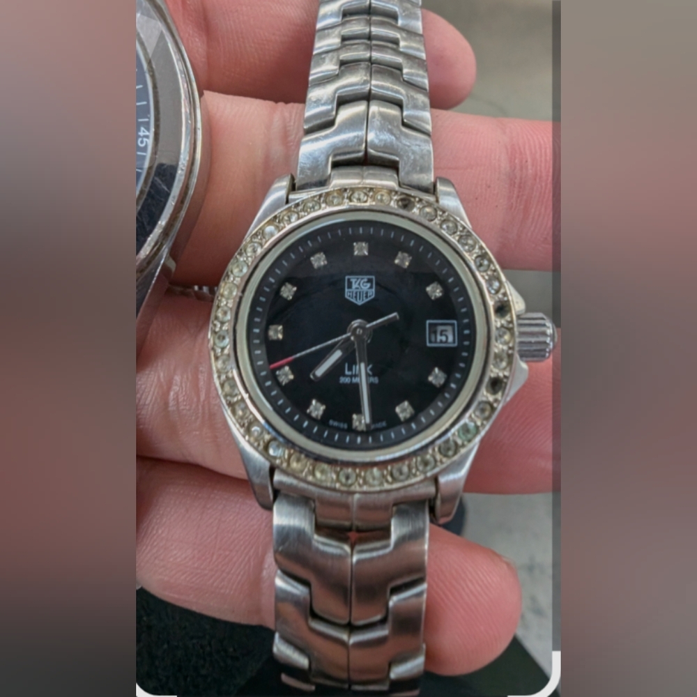 TAG Heuer Link Black Dial with Silver Band